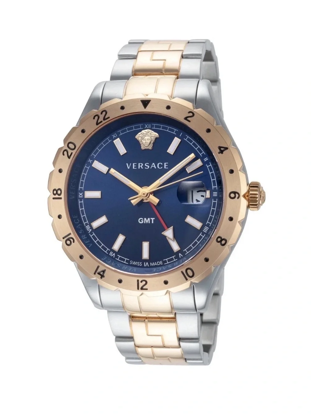 Versace V11060017 Hellenyium Blue Dial 42 mm Men's Watch New